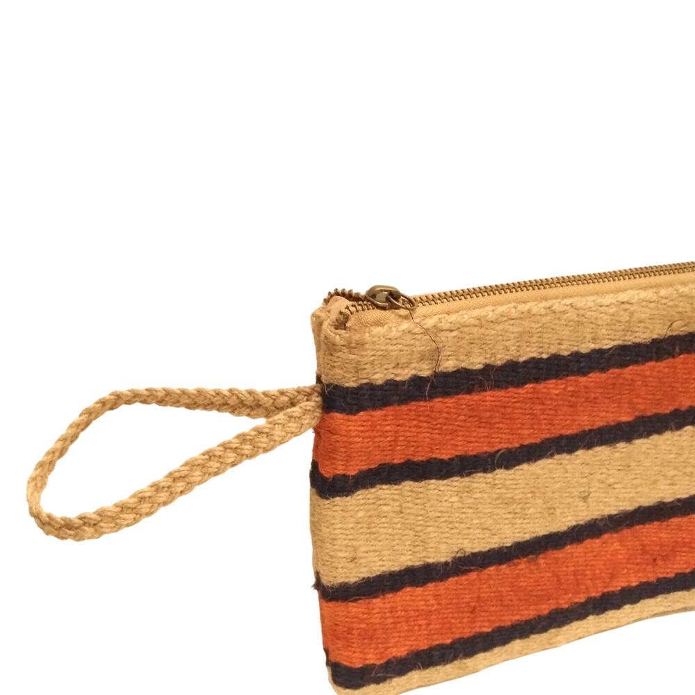 J. Jill Woven Stiped Handbag Purse Clutch - Picture 4 of 9